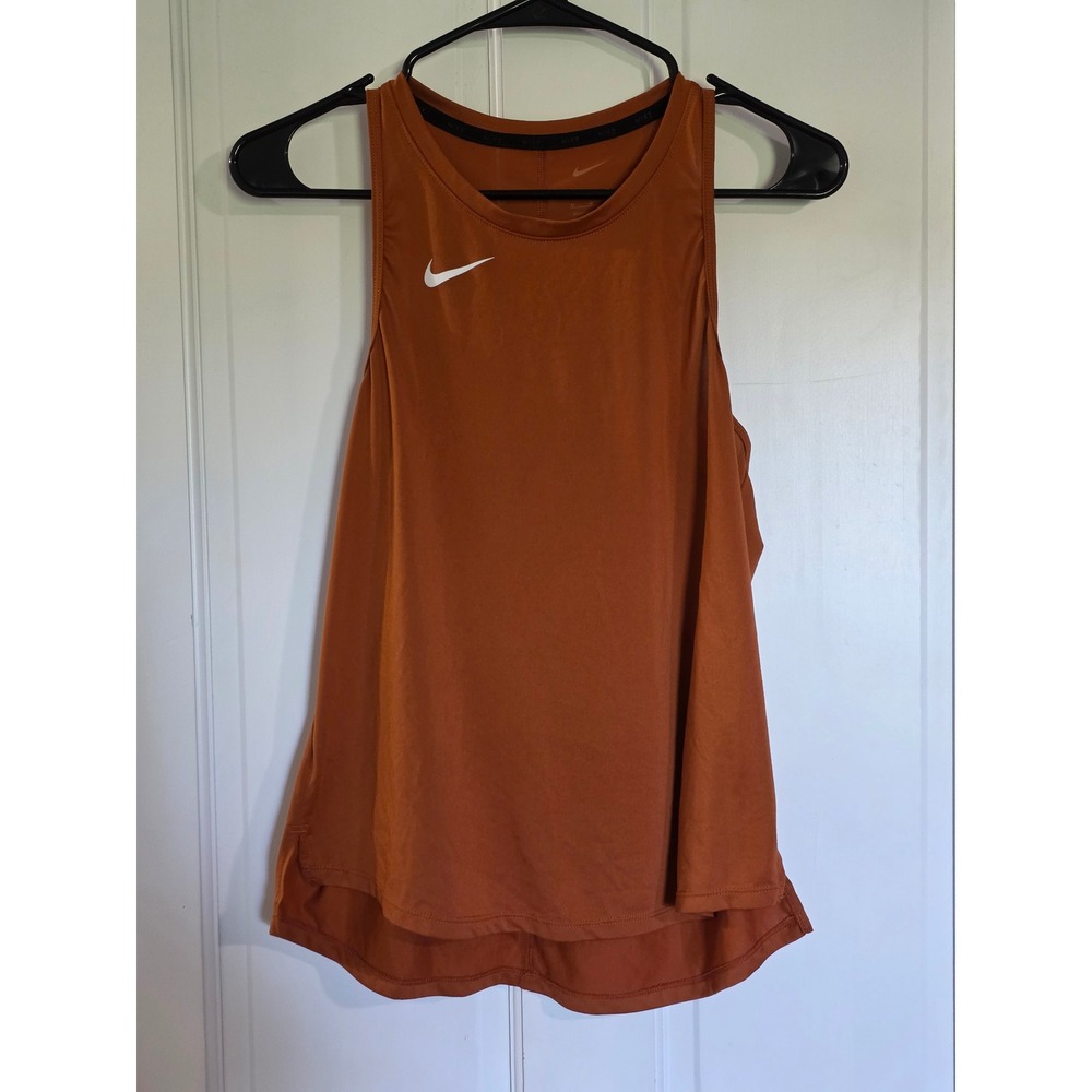 Nike Womens Dri-FIT Training Tank Top Burnt Orange Rust DV6729-802 Medium